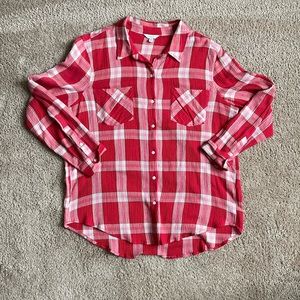 NWOT Lucky Brand Plaid Button Up Shirt